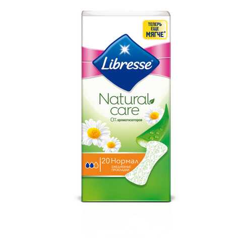 Ежедневные прокладки Libresse Natural Care Normal, 20 шт. в Тианде