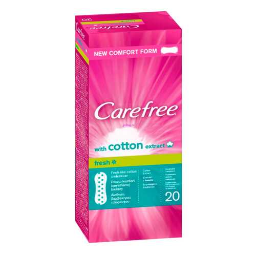 Прокладки гигиенические CAREFREE Cotton Fresh 20 шт. в Тианде