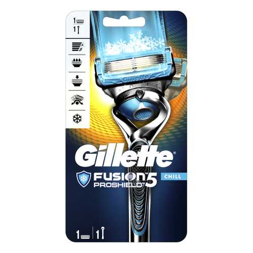 Мужская бритва Gillette Fusion5 ProShield Chill Бритва с 1 сменной кассетой в Тианде