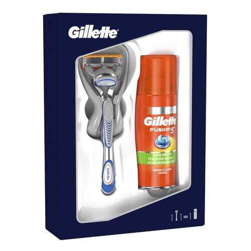 Подарочный набор Gillette Fusion5 Бритва с 1 см. кассетой + Гель д/бритья 75мл в Тианде