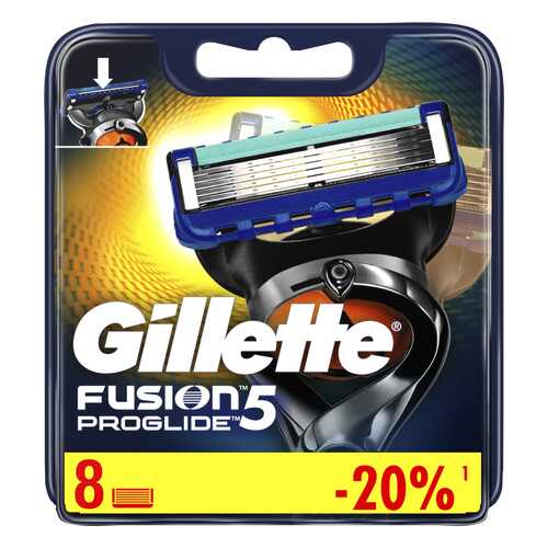 Сменные кассеты Gillette Fusion5 ProGlide 8 шт в Тианде