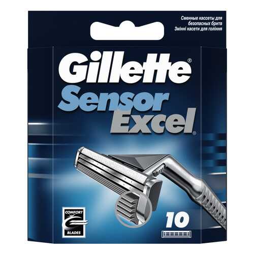 Сменные кассеты Gillette Sensor excel 10 шт в Тианде