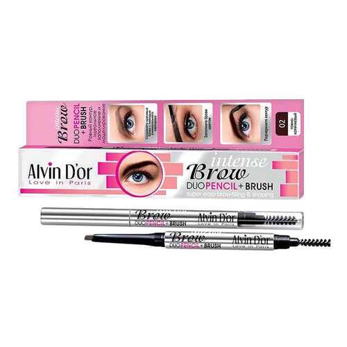 Карандаш для бровей Alvin D'or Intense Brow, Dark Brown в Тианде