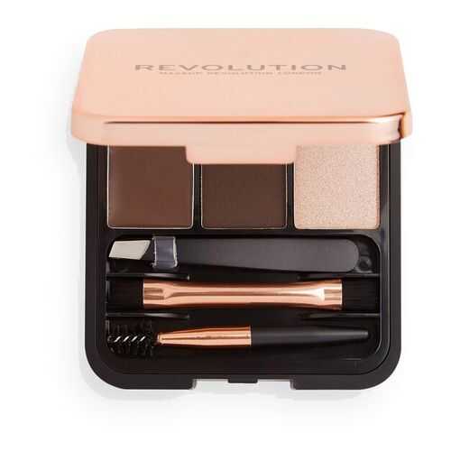 Набор для моделирования бровей Makeup Revolution Brow Sculpt Kit - Dark Brown в Тианде