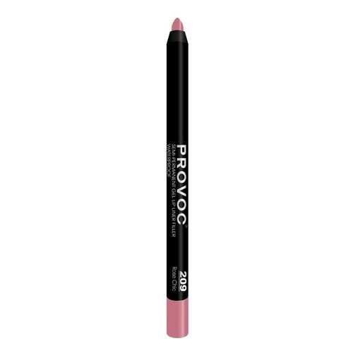 Карандаш для губ Provoc Gel Lip Liner Rose Chic 209 Натурально-розовый темный 7 г в Тианде