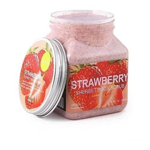 Скраб для тела Wokali Strawberry Sherbet Body Scrub Клубника 350 мл в Тианде