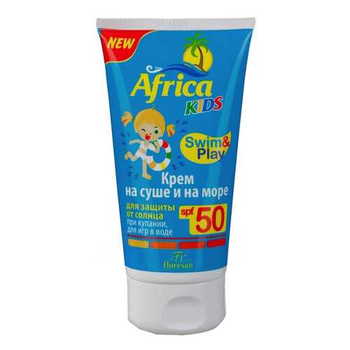 Крем для защиты от солнца Floresan Africa Kids на суше и на море SPF 50 150 мл в Тианде