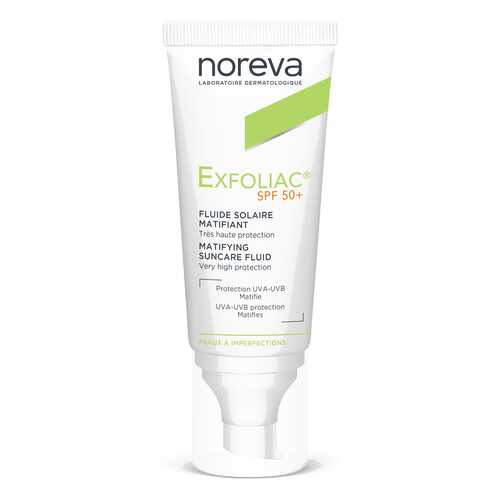 Солнцезащитное средство Noreva Exfoliac Matifying suncare fluid 40 мл в Тианде