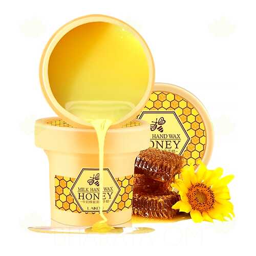 Парафиновая маска для рук c молоком и медом Milk Hand Wax Honey Laikou 120 гр. в Тианде