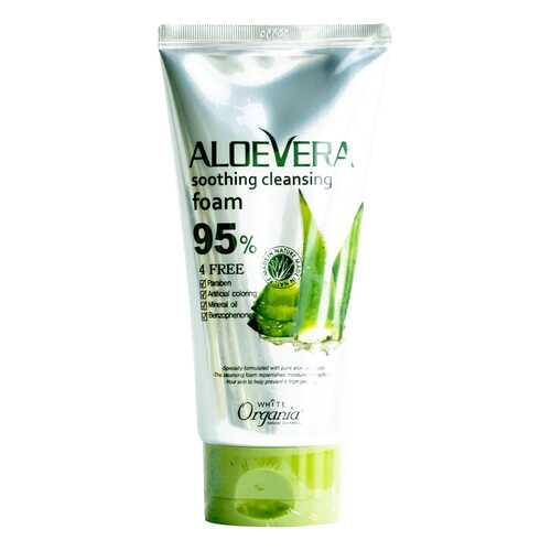 Пенка для умывания White Organia Aloe Vera Soothing Cleansing Foam 95% 130 г в Тианде