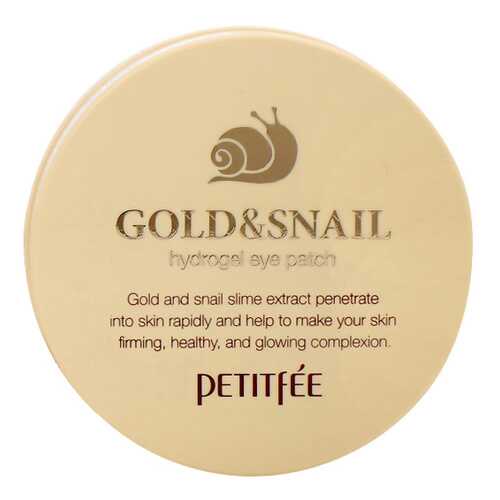 Патчи для глаз PETITFEE Hydro Gel Eye Patch Gold & Snail 60 шт в Тианде