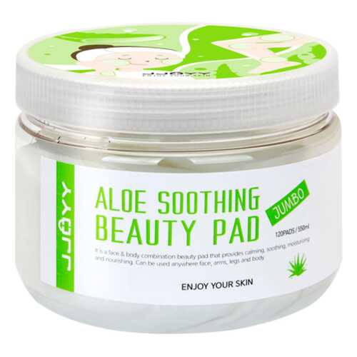 Диски для лица и тела JJOYY ALOE SOOTHING BEAUTY PAD JUMBO 120шт/550мл в Тианде