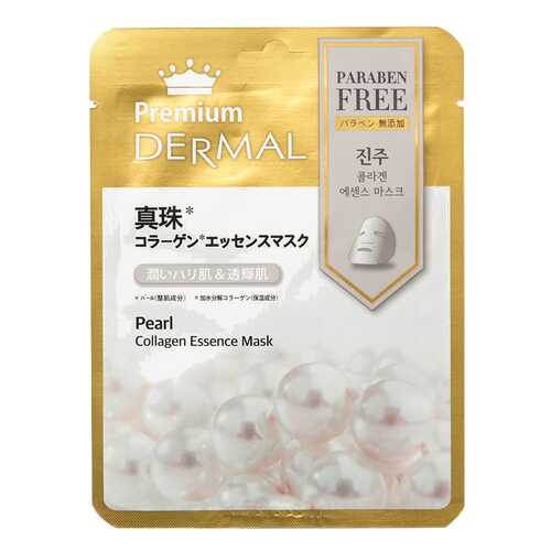 Маска для лица Dermal Premium Pearl Collagen Essence Mask 23 мл в Тианде