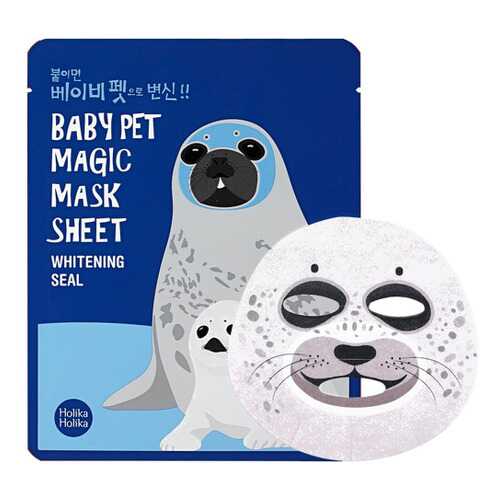 Тканевая маска-мордочка отбеливающая HOLIKA HOLIKA Baby Pet Magic Seal, 22 мл в Тианде