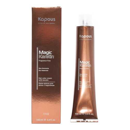 Краска для волос Kapous Professional Magic Keratin Non Ammonia 7.1 Пепельный блонд 100 мл в Тианде