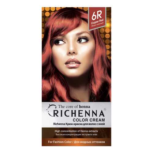 Краска для волос RICHENNA Color Cream 6R Copper Red в Тианде