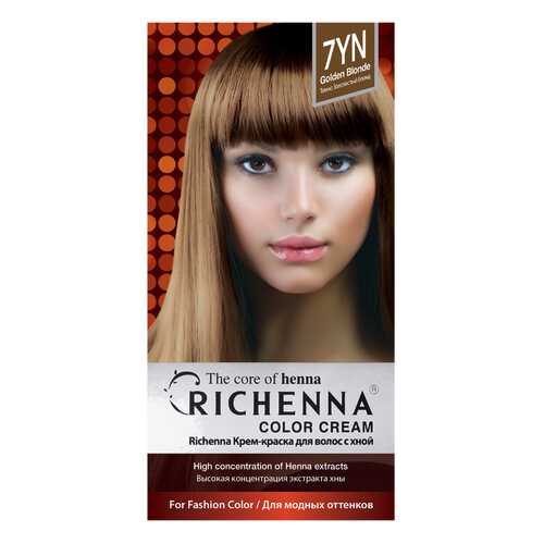 Краска для волос RICHENNA Color Cream 7YN Golden Blonde в Тианде