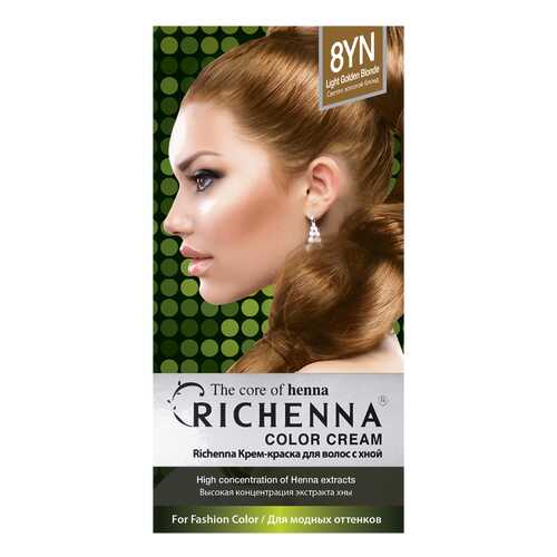 Краска для волос RICHENNA Color Cream 8YN Light Golden Blonde в Тианде