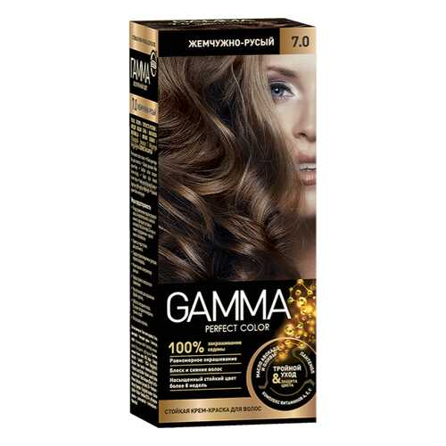 Краска для волос SVOBODA GAMMA Perfect color жемчужно-русый 7,0, 50гр в Тианде