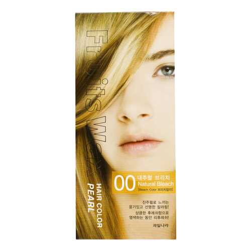 Краска для волос Welcos Fruits Wax Pearl Hair Color 00 Natural Bleach 60 мл в Тианде