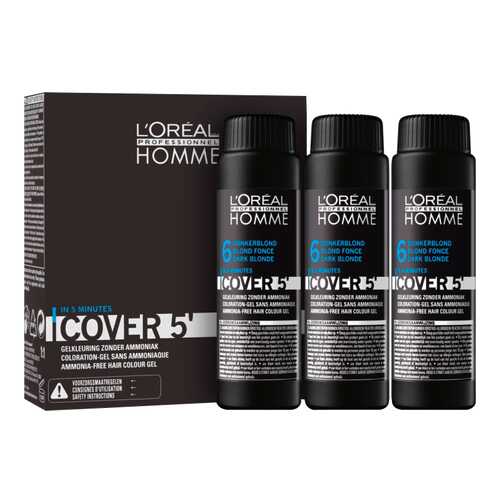 Оттеночный гель L'Oreal Professionnel Homme Cover 5 №6 Dark Blond 150 мл в Тианде