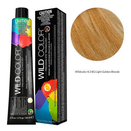 Wildcolor - Стойкая крем-краска Permanent Hair Color 8.3 8G Светло-золотой блонд 180 мл в Тианде