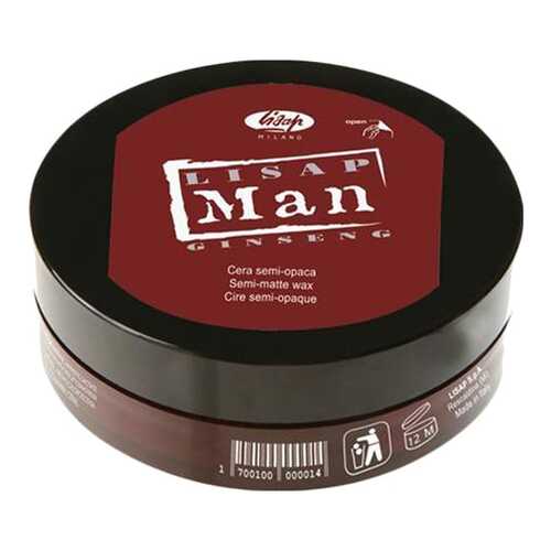 Воск для укладки волос Lisap Milano Man Semi-Matte Wax Матирующий, 100 мл в Тианде