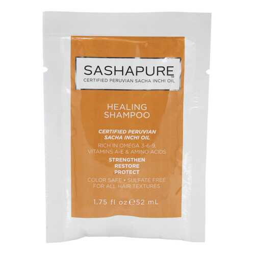 Бессульфатный шампунь для волос Sashapure Healing Shampoo Packettes 52мл в Тианде