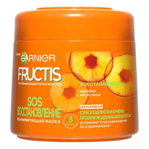 Маска для волос Garnier Fructis SOS Восстановление секущихся кончиков волос 300 мл в Тианде