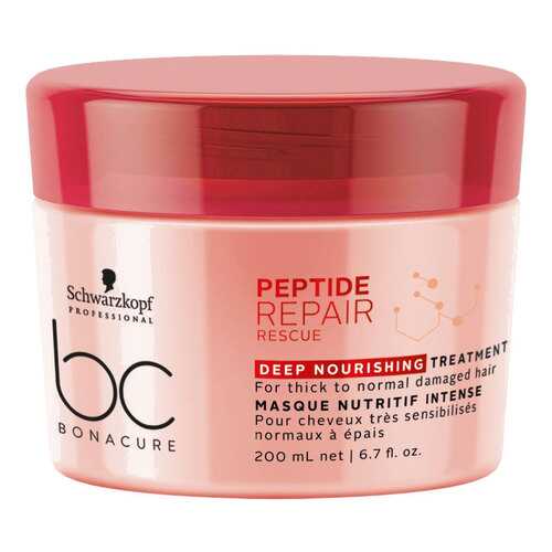 Маска для волос Schwarzkopf BC Bonacure Peptide Repair Rescue питательная 200 мл в Тианде