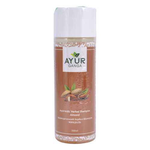 Шампунь МИНДАЛЬ (Ayurvedic Herbal Shampoo ALMOND) AYUR GANGA, 200мл в Тианде