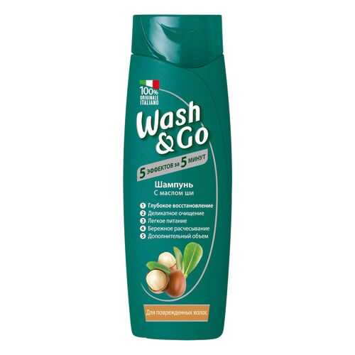 Шампунь Wash&Go с маслом ши для поврежденных волос 400мл в Тианде